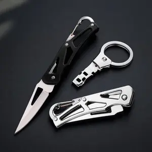 Portable Multifunctional Mini Keychain Knife, Rust Proof & Slip Resistant Folding Pocket Knives, Outdoor Camping & Fishing Accessories, Edc Multi Tools