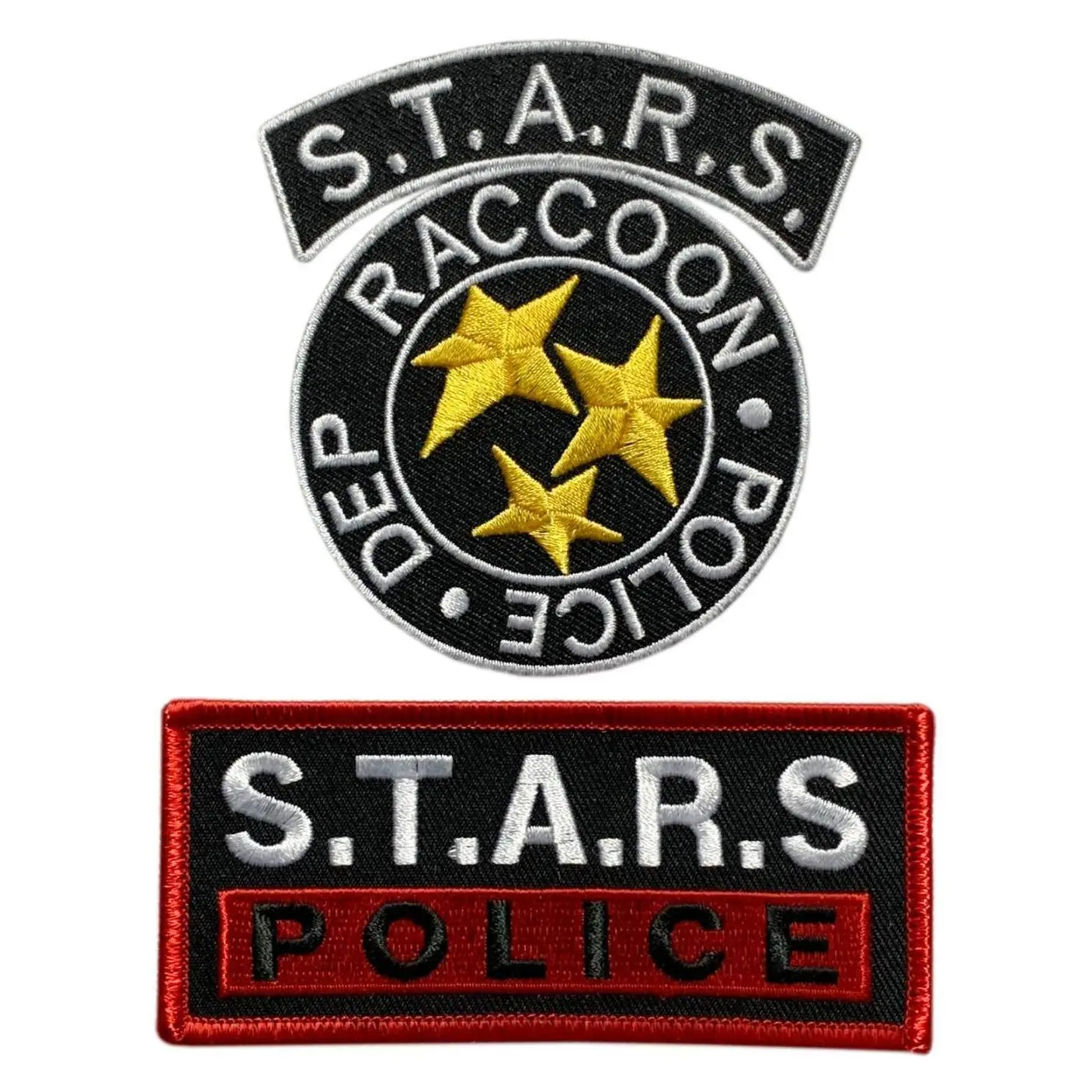 Miltacusa Stars Racon Police Patch (2PC Bundle -Iron on Sew on-ST1)
