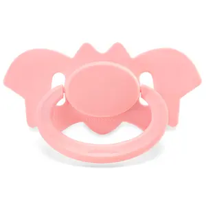 LittleForBig Bigshield Generation-II Adult Sized Pacifier Bat-Shaped Pacifier Pink Comfortable