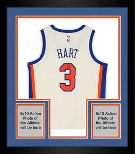 Framed Josh Hart New York Knicks Autographed Nike 2025-26 Cream City Edition Swingman Jersey - Fanatics Authentic Certified