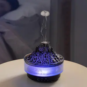 Volcano Design Aromatherapy Machine, USB Powered Essential Oil Diffuser with Remote Control, Atmosphere Lamp Humidifier for Home, Office