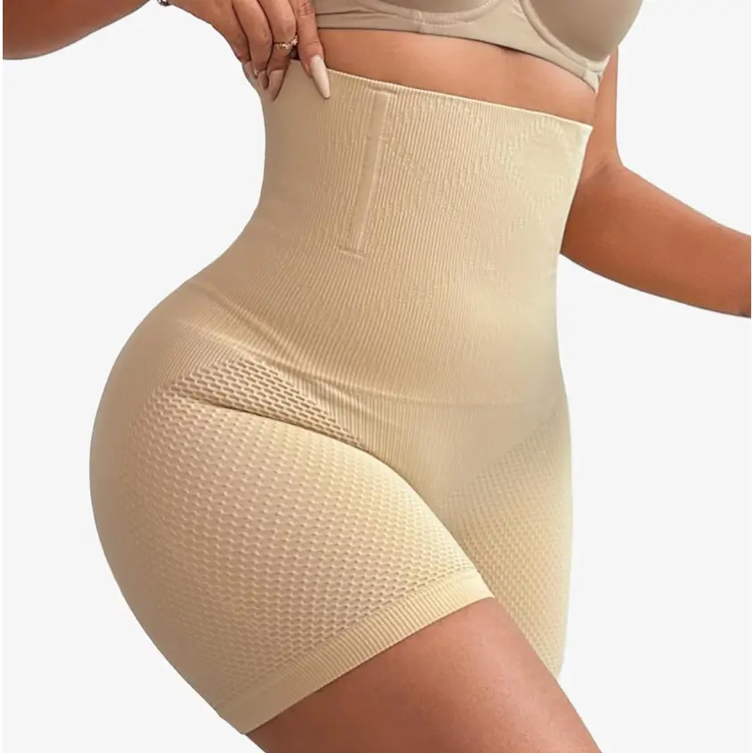 Seamless High Waist Shapewear Shorts Women Tummy Control Butt Lifter Compression Thigh Slimmer Shaper Panties