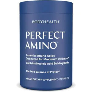 Essential Amino Acids Supplement with BCAAs Supports Muscle Growth Recovery and Energy Vegan Protein Tablets 150 Count