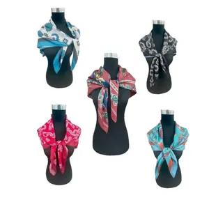 Women's Western Wild Rag Scarf Multicolored Lored Stylish Versatile Accessory for Any Outfit Size 35"x35" Perfect for Casual & Stylish Occasions