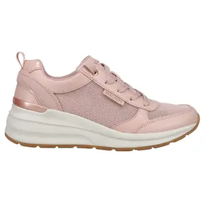 Skechers Womens Billion Subtle Spots Perforated Lace Up  Sneakers Shoes Casual - Pink