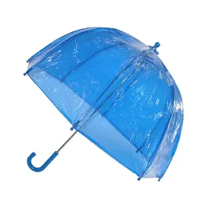 Totes Kids' Vinyl Pinch-Proof Clear Bubble Umbrella