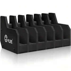Pistol Storage Organizer Rack Box | 6/8 Slots Foam Holder for Safe Cabinet