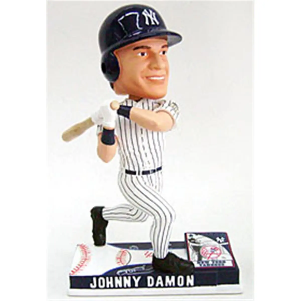 212 MAIN Hand-Painted Limited-Edition Numbered Set On-Field Bobblehead with Yankees Logo, Johnny Damon Forever Collectibles Tribute