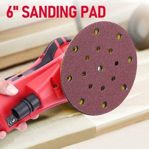 GARVEE Electric Random Orbital Sander,GARVEE Brushless Motor,Powerful 350W & Low Vibration Palm Sander,10000 RPM Variable Speed,6-Inch For Woodworking, Polishing,Carpentry