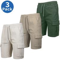 (3 Pack) Stone-Olive-Khaki