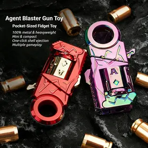 Heavyweight Metal Blaster Mini Stress Relief Toy Emittable Fingertip Toys Pocket Size Fidget Toys