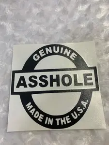 Genuine A$$hole Vinyl Car Decal