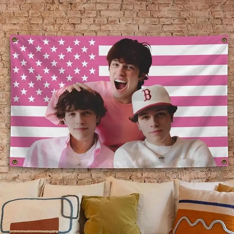 Sturniolo Banner Flag Triplets Tapestry Sturniolo Pk American Flag Wall Hangg Tapestry College Dorm  Decor Room Flags