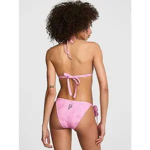 PINK Push-Up Triangle String Bikini Top