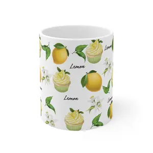Lemon Delight Mug - Tea, Bakers Kitchen Decor, Cute Lemonade Cup, Birthday Present, Seasonal Celebration Mug, Citrus Drinkware