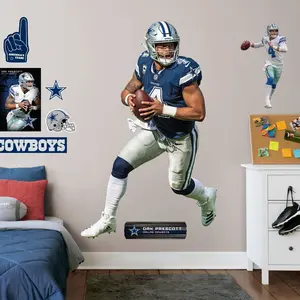 Dak Prescott - RealBig Away Collection - Official NFL - Dallas Cowboys - Reusable Vinyl Wall Decals