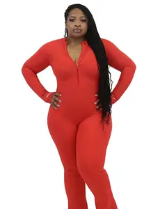 Body Jumpsuit-Red