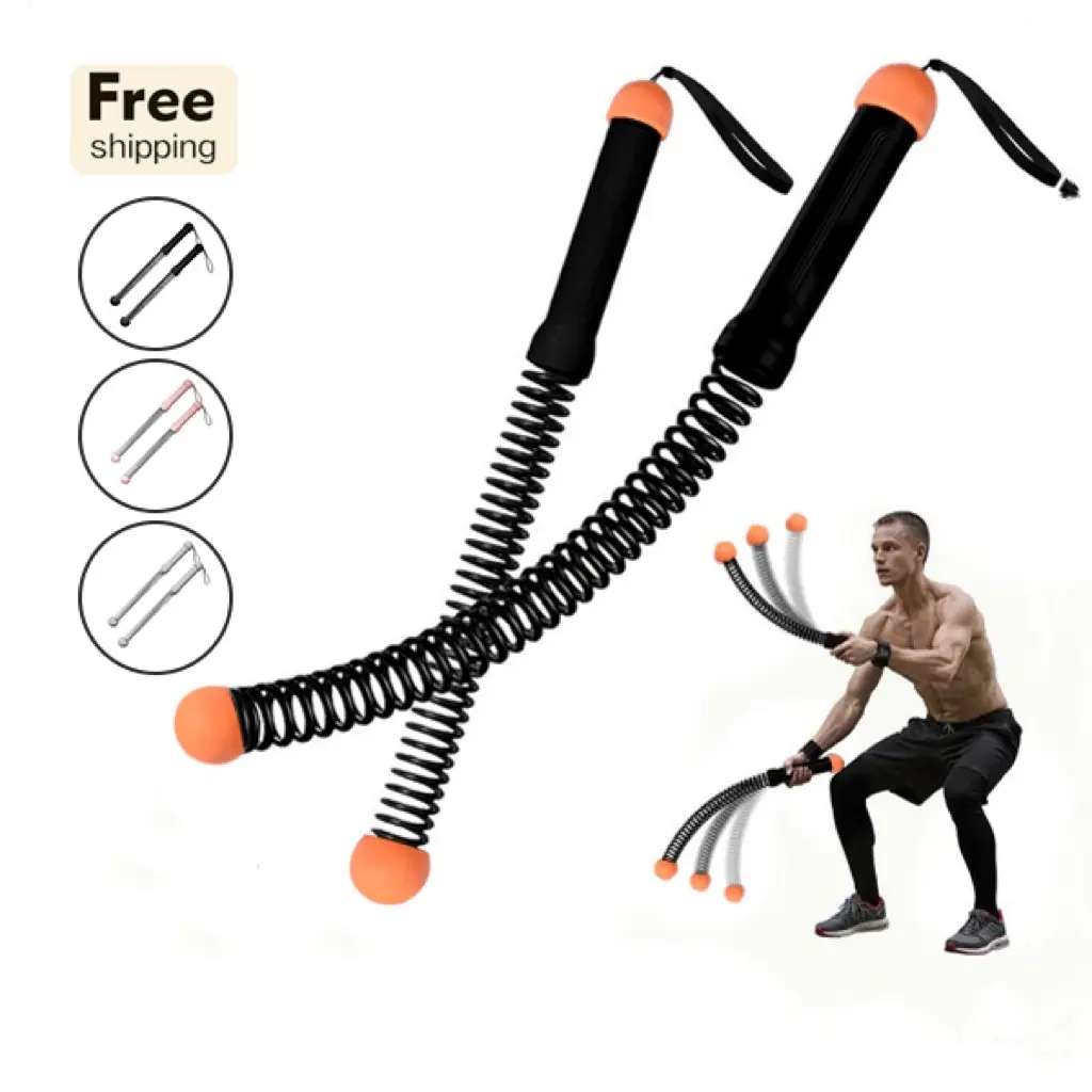 IFAST Weighted Cordless Battle Ropes | Ropeless Design with Ergonomic TPR Grip for Quiet Strength Training & Workouts for Flat Tummy
