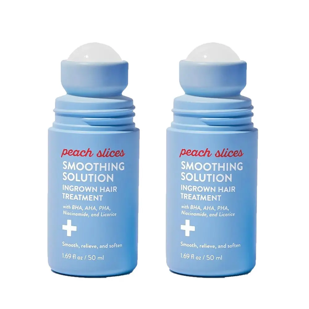 Peach Slices Smoothing Solution Ingrown Hair Treatment with Peach & Lily for Silky Smooth Bump-Free Skin