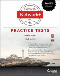 USED-Comptia Network+ Practice Tests: Exam N10-007 by Zacker, Craig (Paperback)