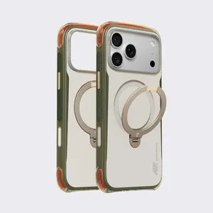 TORRAS Q3Air Pro for iPhone 17/16/15 Pro Max Case with 360° Ring Stand & Airbag Protection 4-Meter Anti-Fall Shockproof Cover