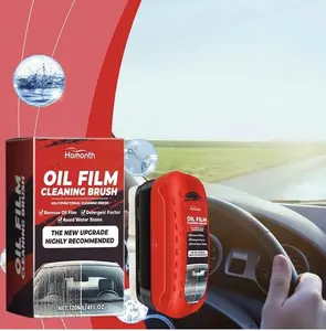 Multifunctional Car Cleaning Brush, Car Glass Oil Film Remover, Anti-Fog Windshield Cleaner, Glare Reduction Visibility Improvement Tool for Car Window