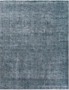 SUPER SALE Green Persian Overdyed Hand Knotted Wool Rug - 9' 9" X 12' 8"