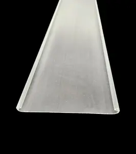 F-0541: LED Light Cover | Width: 5 1/4" | Height: 9/16" | Clear Prismatic