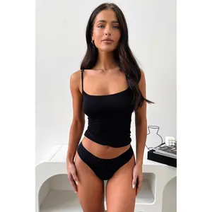 Cel Seamless G String - Black