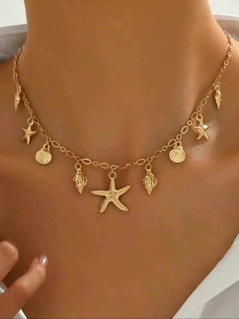 boho beach necklace - TikTok Shop display picture 1