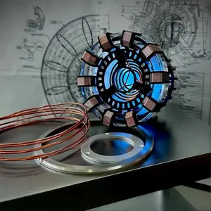 Arc Reactor Light,Reactor Light, Rechargeable Lamp, Multi-Color Cute Table Decor,Gift for Him,Gifts For Men,Night Lamp Decor,Iron Man Room Decor(Touch/Remote)
