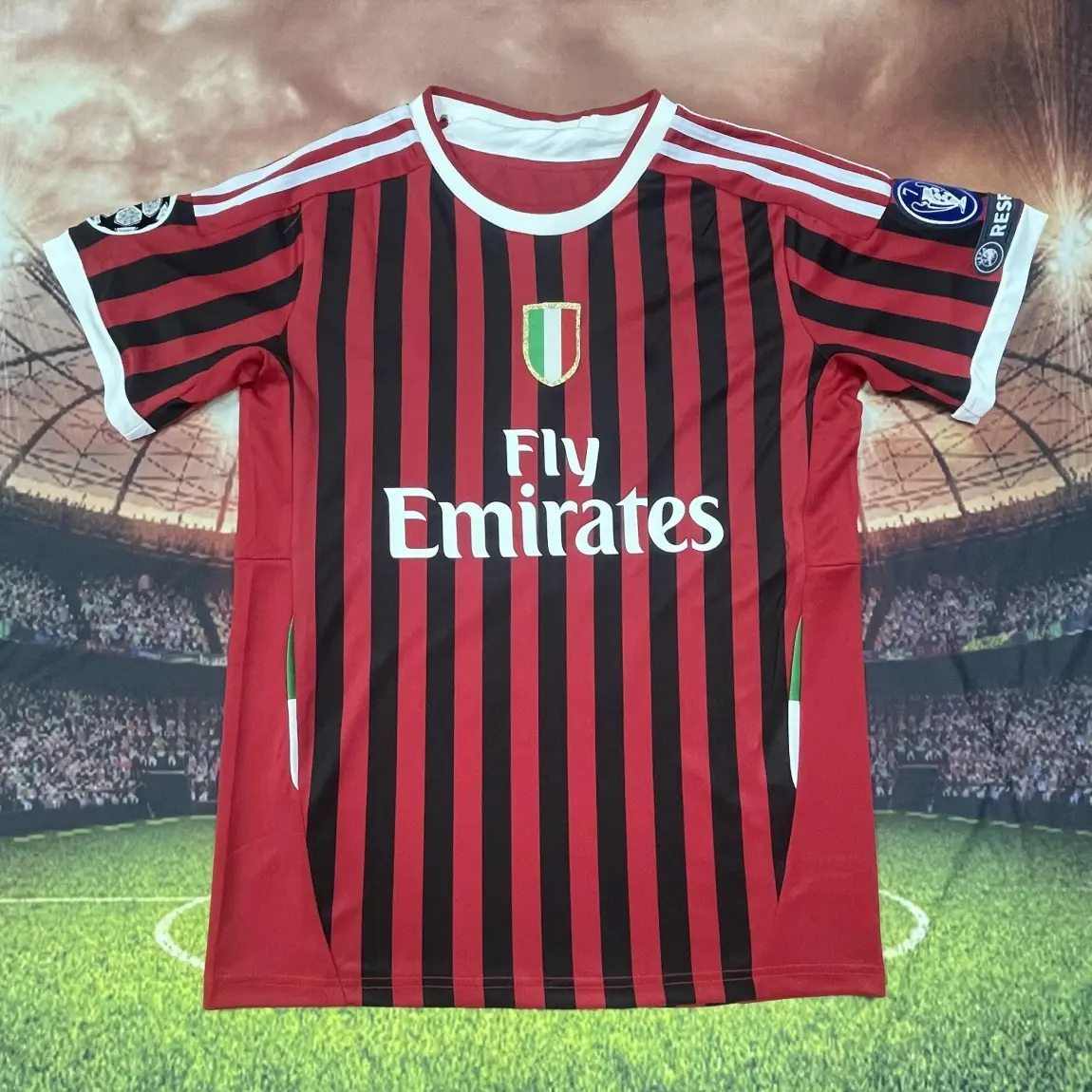 No.11 Ibrahimovic 2006-2009 Away Home Retro White No.80 Ronaldinho No.22 Kaka Short Sleeved Soccer Jerseys