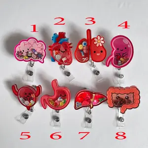 Anatomical Heart Shaker Badge Reel: Medical Staff, Nurse, Doctor