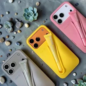 iPhone 11-17 Soft Shockproof Protective Case, Cute Beauty Design with Built-In Lip Gloss Storage for Daily Use