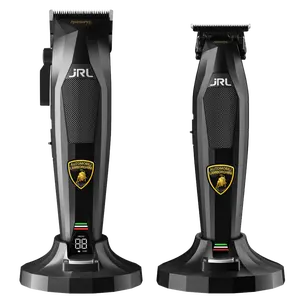 JRL x Lamborghini Diamante Combo Set – Black (DI2025B) – 8200 RPM Dual-Speed Clipper & Trimmer