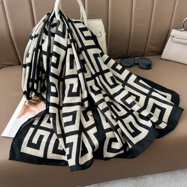 Women's Poncho Wrap, Soft Draped Cover Up for Female Everyday Wear, Lightweight Breathable Scarf for All Seasons Travel, Casual, Shawl, Knit, Elegant, Draped Silhouette, Beach, Easy To Layer