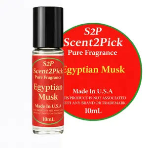 Egyptian Musk Inspired Roll-On Oil - 10ml Alcohol-Free Long-Lasting Oil-Based Fragrance in Travel-Friendly Roller Bottle