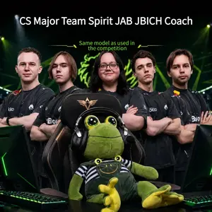 CS Major Team Spirit donk, JAB JBICH, Frog Coach Plush Toy, Throw pillows and cushions—perfect as companions and ideal gifts for fans.