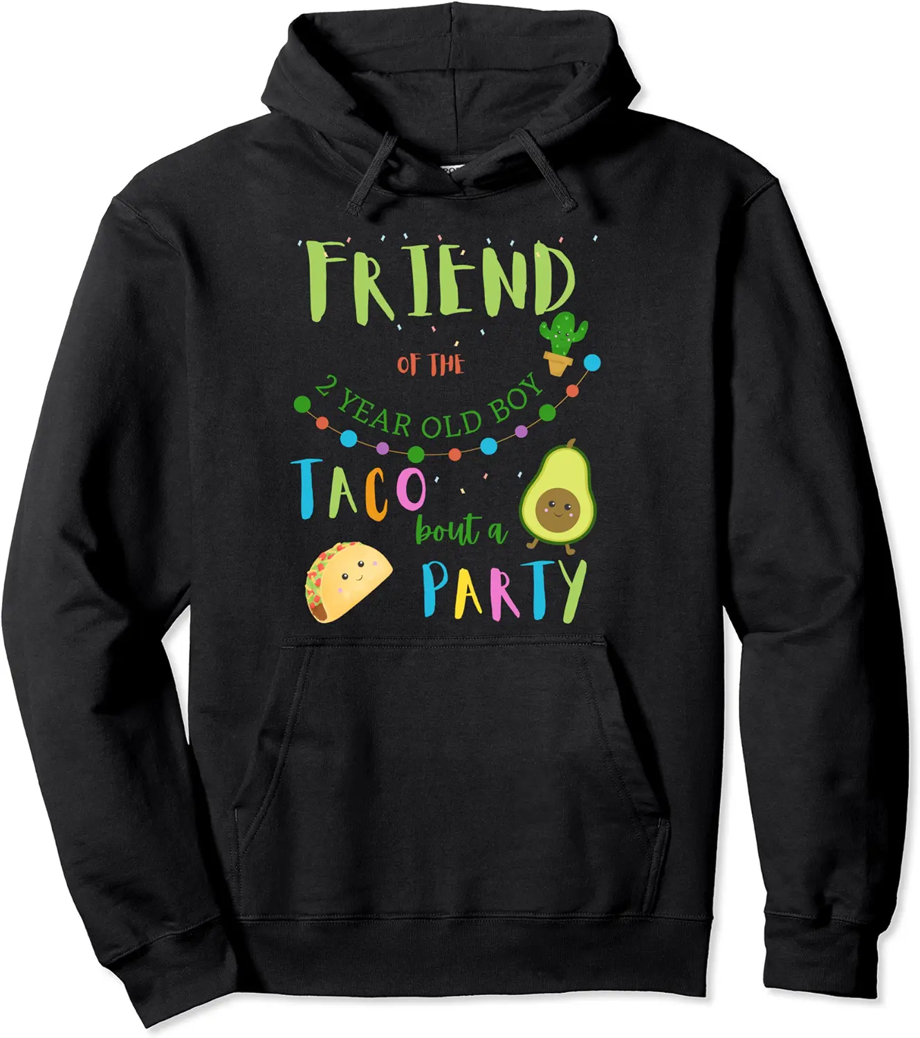 Friend 2nd Birthday Taco Bout A Party Family Matching Pullover Hoodie - Elizabethtej Shop 33B0CC6HM93G