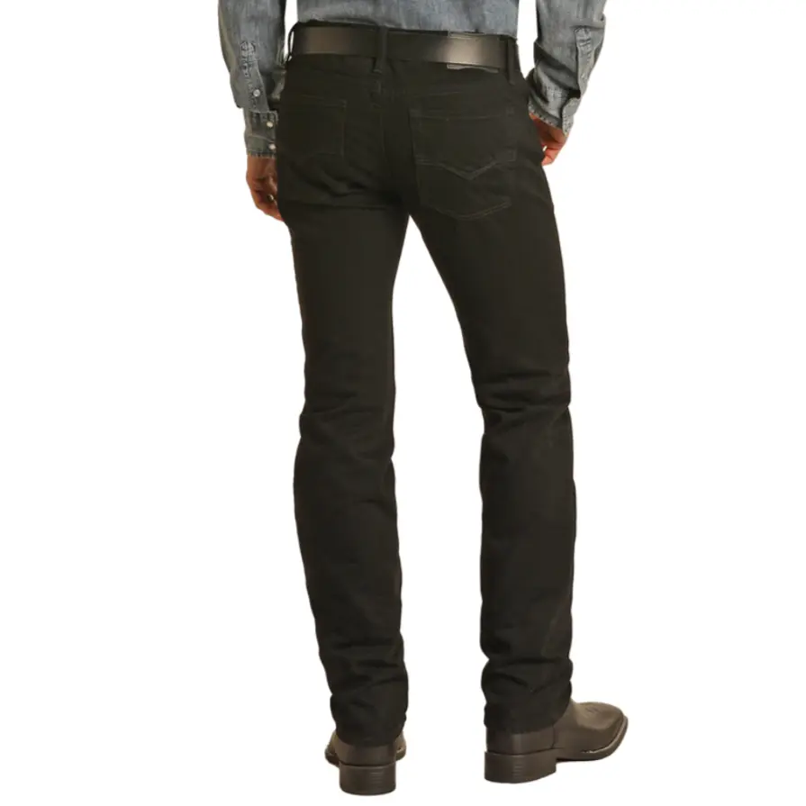 Rock & Roll Denim® Men's Black Revolver Straight Leg Jeans RRMD1RR0N5