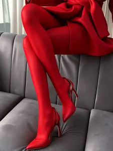 Plus Size Fashionable High Stretch Shaping Leggings, Bright, Slim-Fitting Casual Style, Spring & Fall Wear, Women's Clothing, Womenswear, Lady