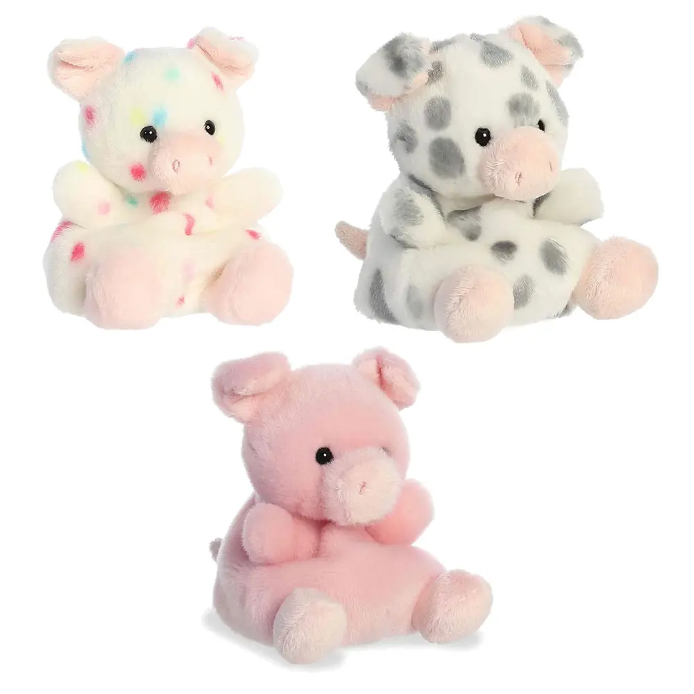 Aurora World Plush Palm Pals - SET OF 3 PIGS [Patsy, Wizard & Piggle](5 inch)