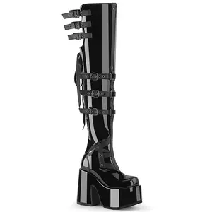 Demonia Women's Camel-308 Thigh High Boot Demonia Women's Camel-308 Thigh High Boot