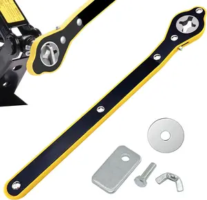 Car Jack Wrench Set, 360° Swivel Labor-Saving Car Jack Ratchet Wrench Cross-shaped Hex-shaped Rhombus-shaped with Long Handle, Scissor Jack Lift Speed Handle Tool for Travel, Van, SUV & More