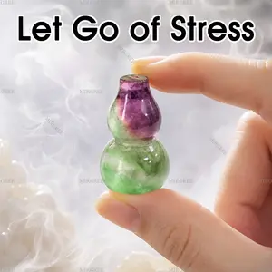MIRGREE Fluorite Gourd Worry Stone - Your Pocket Calming Companion
