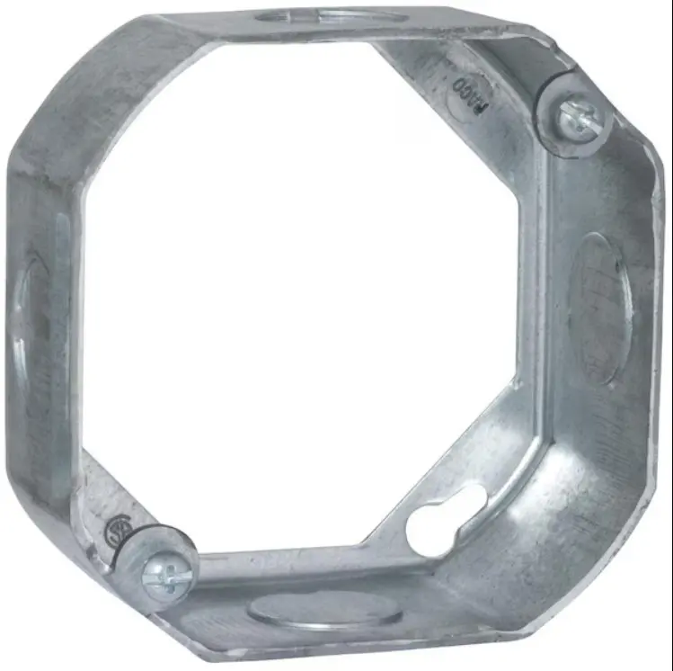 Southwire Octagonal Steel Extension Ring, 4" X 1.5" in Electrical Box for Outdoor Installations, High-Quality Home Improvement Supplies, Housewares, 4X1.5", Box Shape, 4X1.5 In, Octagon Shape