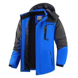 Men’s Winter Coats Water-Resistant Ski Snow Jacket Warm Fleece Jacket Parka Raincoat with Multi-Pockets Fall Freshness Athletic Outerwear Outdoor Sports Apparel Outdoor Fun SFI Certified Racing Driving huahua'shop men collar snow casual sport jacket