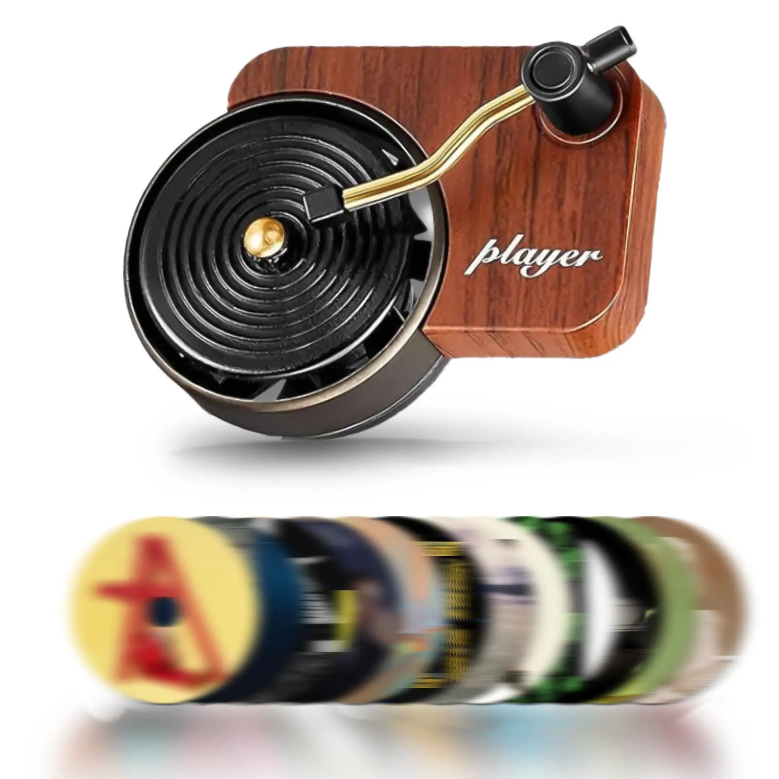 12pcs Record Player Car AirFreshener -Cool Car Decoration -Pop Singer Car Decoration.