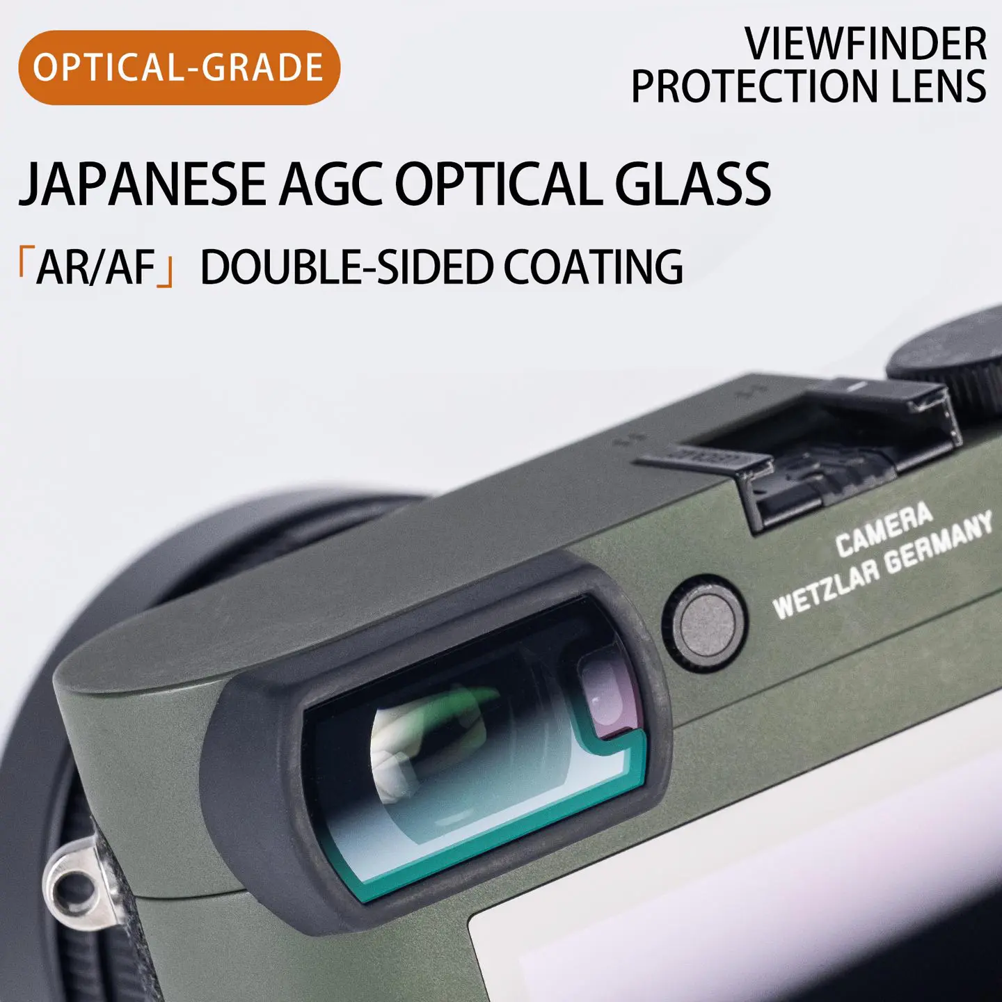Viewfinder Glass for Leica Q2 / Q3 – Optical Glass, Scratch & Water Resistant