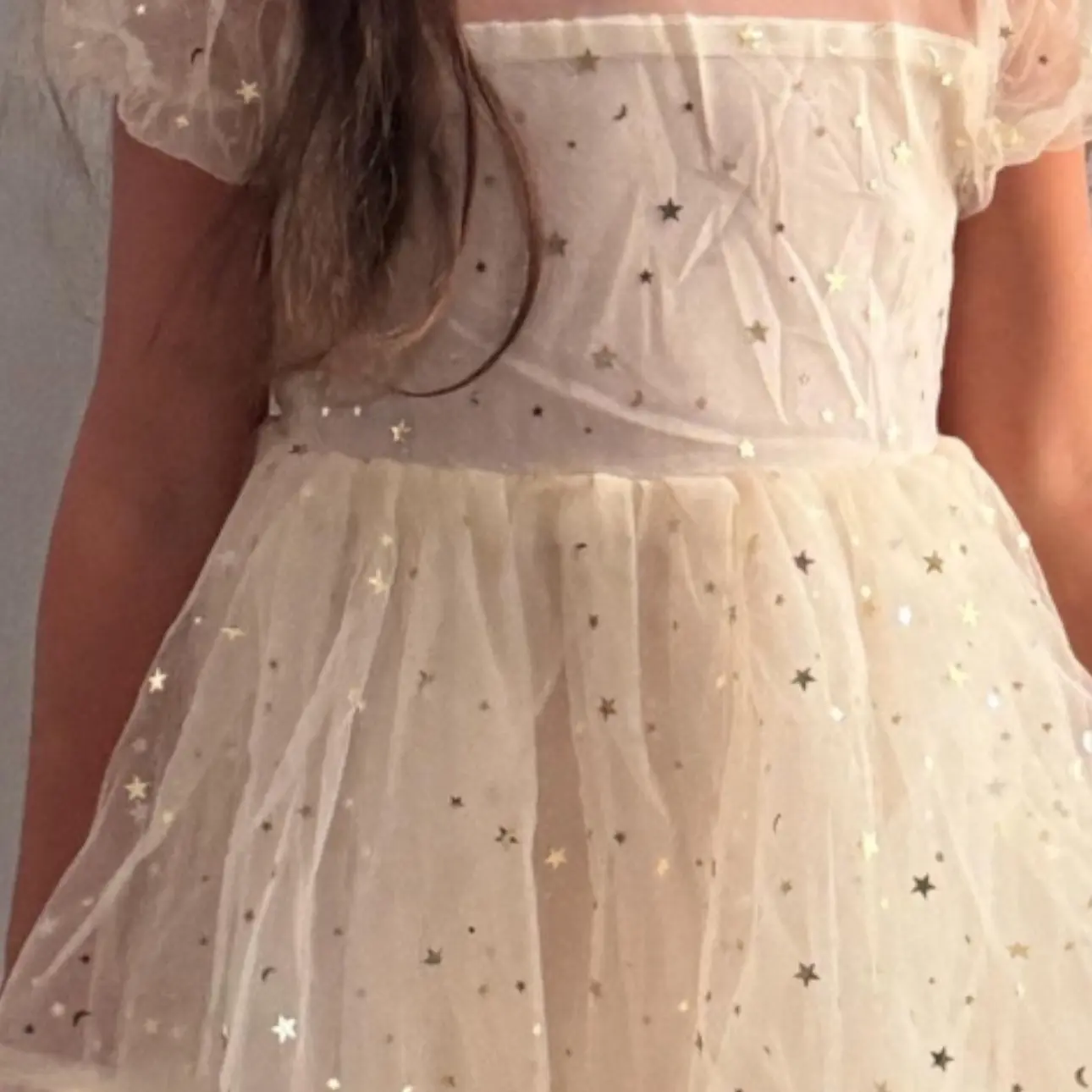 Option 27 - Cream Sparkly Christmas Dress- Perfect for Any Occasion - Casual, Comfortable
